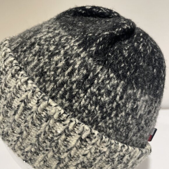 Vintage 90s Tommy Jeans Skull Beanie Hat Gray Lambswool Da Ali G Unisex Gorpcore - Picture 3 of 7